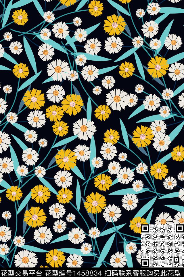 女装花卉大牌风数码印花华亿平台下载（图片编号: 1458834） - 瓦栏（Walan）