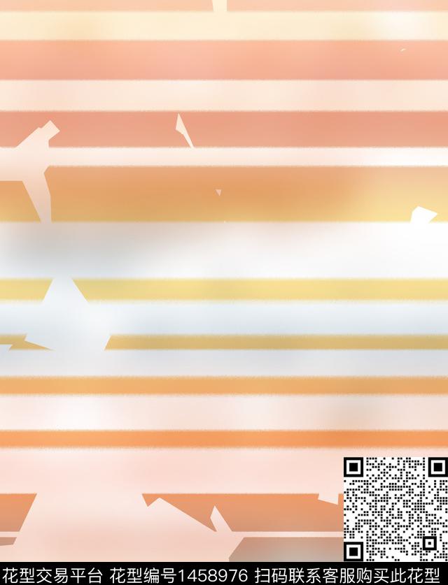 几何绿植树叶大牌风数码印花华亿平台下载（图片编号: 1458976） - 瓦栏（Walan）