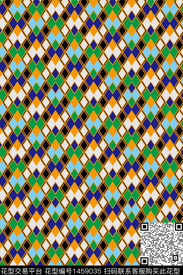 大牌风趣味绿色数码印花华亿平台下载（图片编号: 1459035） - 瓦栏（Walan）