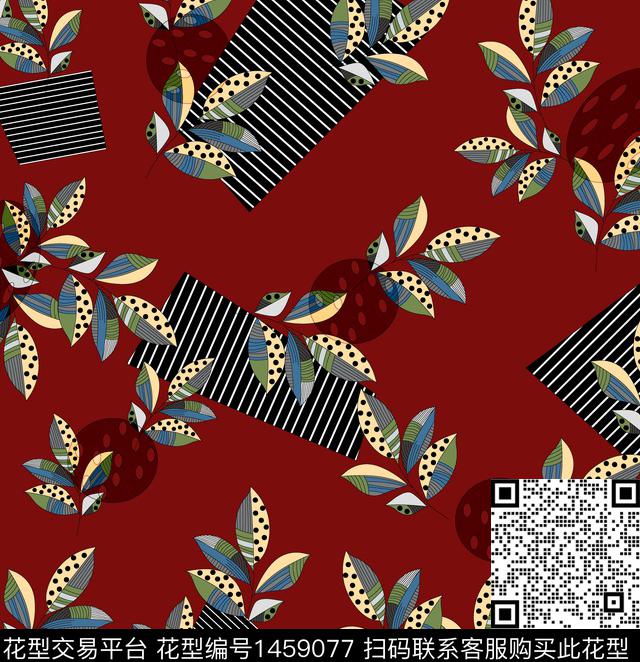 连衣裙女装花卉数码印花华亿平台下载（图片编号: 1459077） - 瓦栏（Walan）