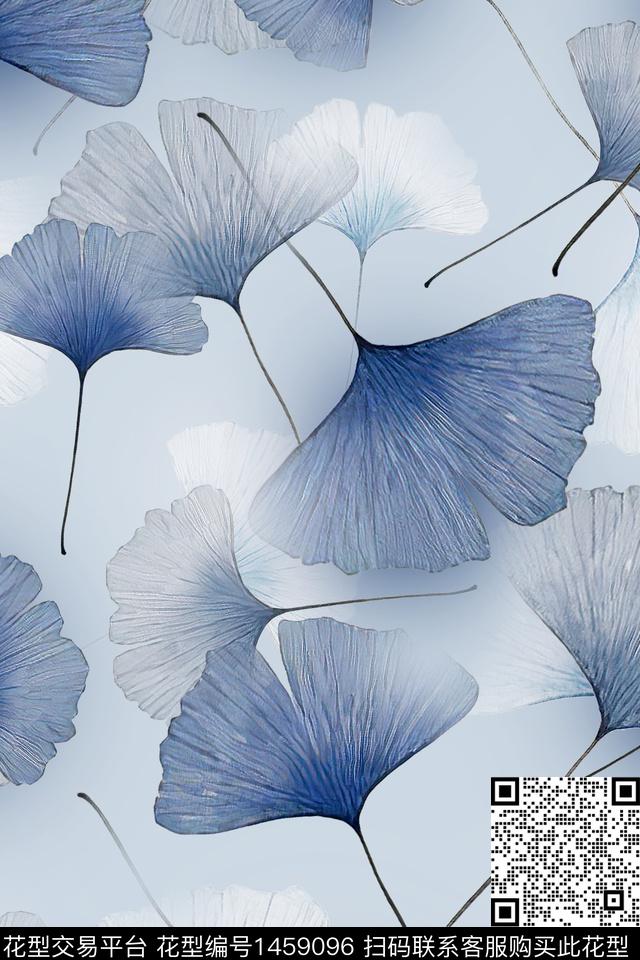 绿植树叶大牌风热带华亿平台数码印花华亿平台下载（图片编号: 1459096） - 瓦栏（Walan）