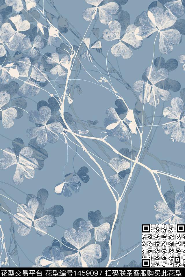 绿植树叶大牌风热带华亿平台数码印花华亿平台下载（图片编号: 1459097） - 瓦栏（Walan）