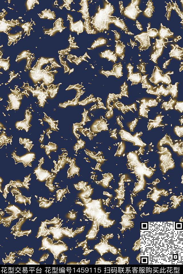 肌理笔触迷彩数码印花华亿平台下载（图片编号: 1459115） - 瓦栏（Walan）