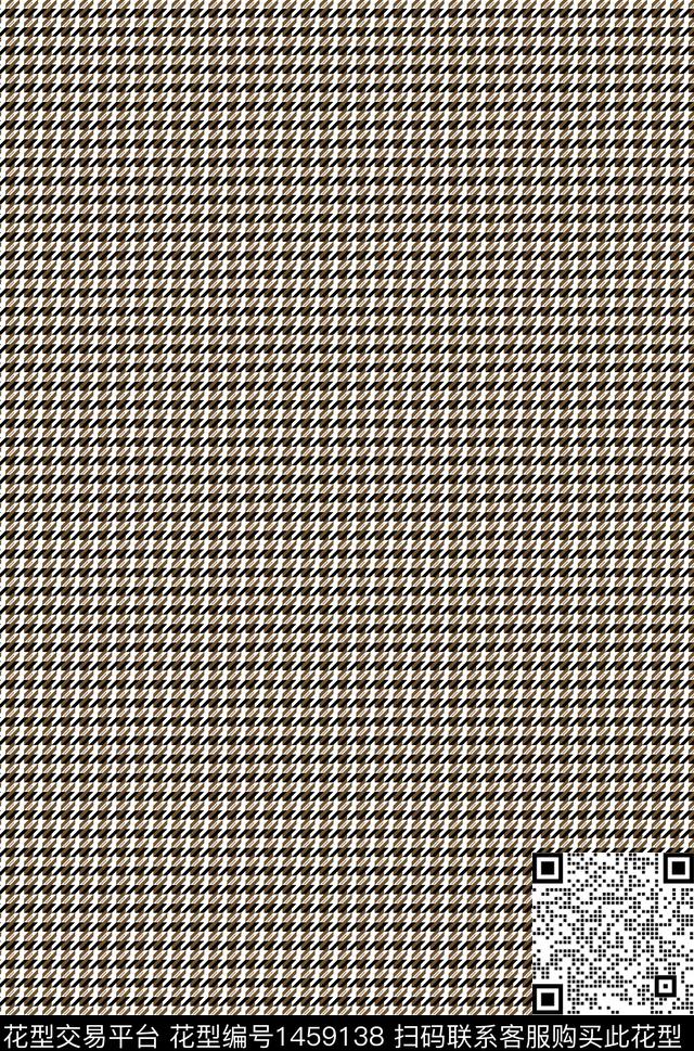 几何格子千鸟格传统印花华亿平台下载（图片编号: 1459138） - 瓦栏（Walan）