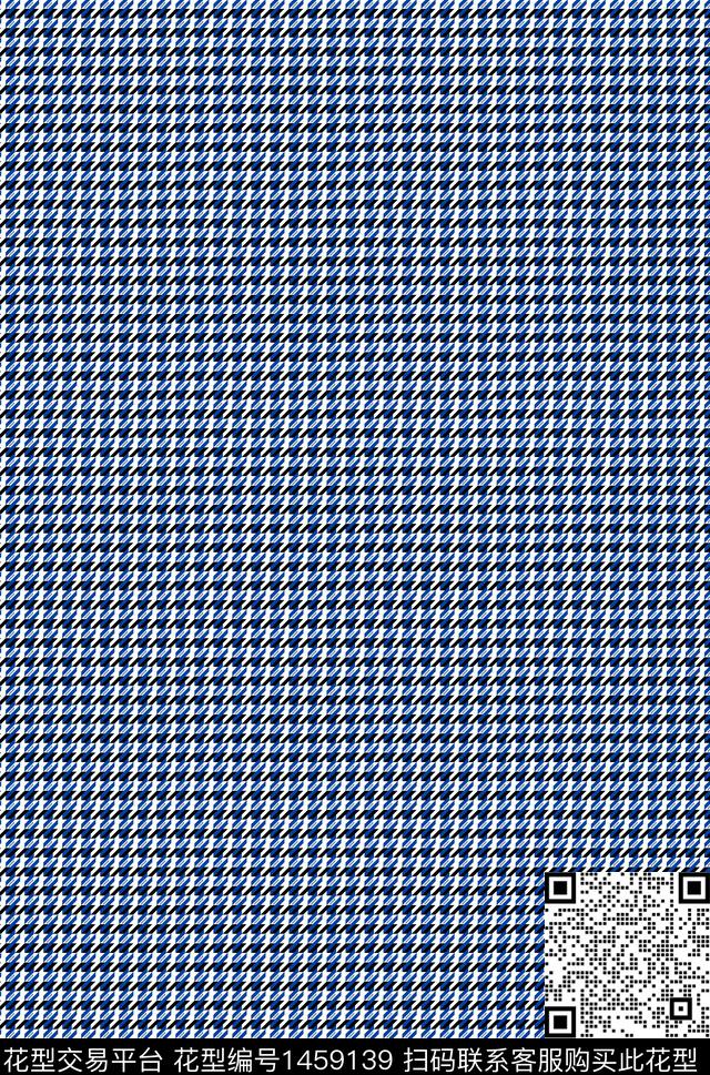 几何格子千鸟格传统印花华亿平台下载（图片编号: 1459139） - 瓦栏（Walan）