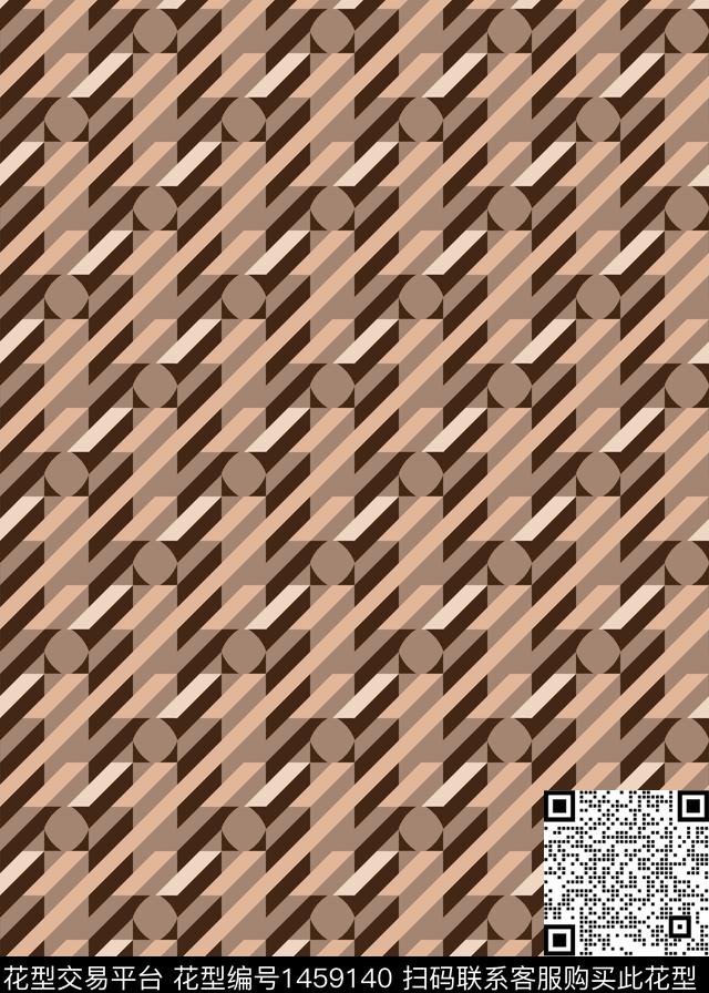 几何大牌风传统印花华亿平台下载（图片编号: 1459140） - 瓦栏（Walan）