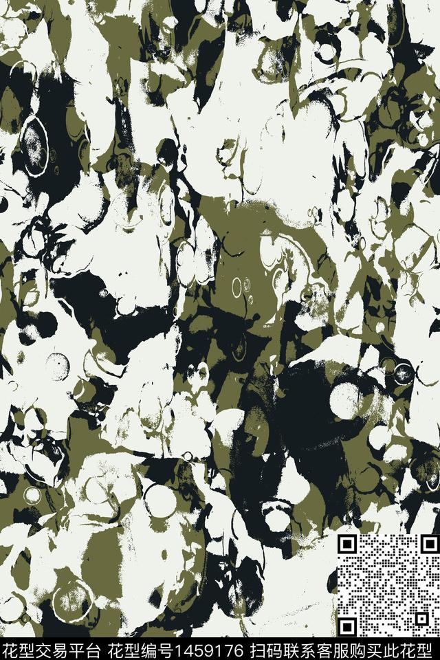 肌理男装抽象传统印花华亿平台下载（图片编号: 1459176） - 瓦栏（Walan）
