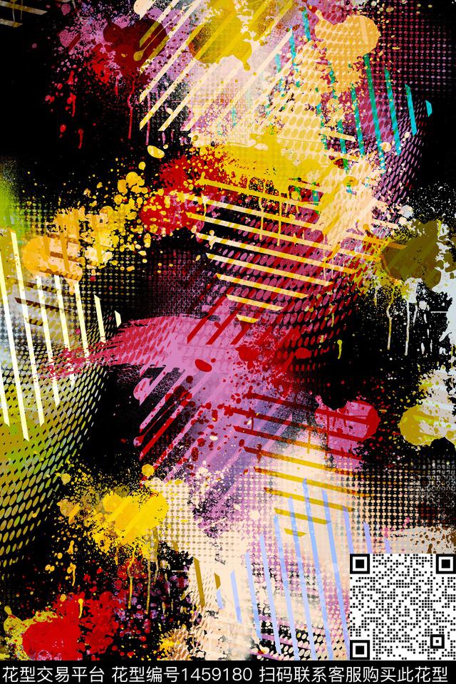 抽象男装户外家居服传统印花华亿平台下载（图片编号: 1459180） - 瓦栏（Walan）