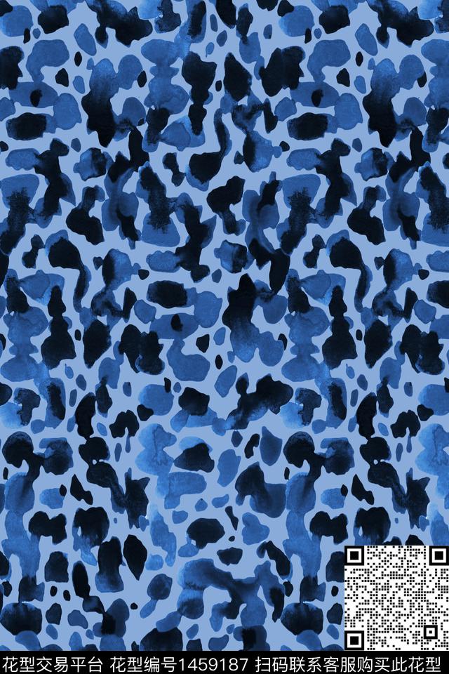 肌理几何迷彩数码印花华亿平台下载（图片编号: 1459187） - 瓦栏（Walan）