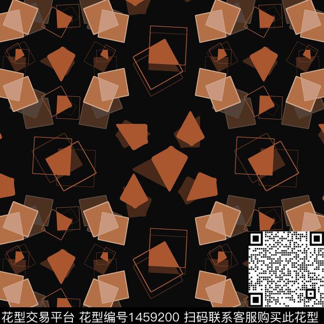 几何线条大牌风传统印花华亿平台下载（图片编号: 1459200） - 瓦栏（Walan）