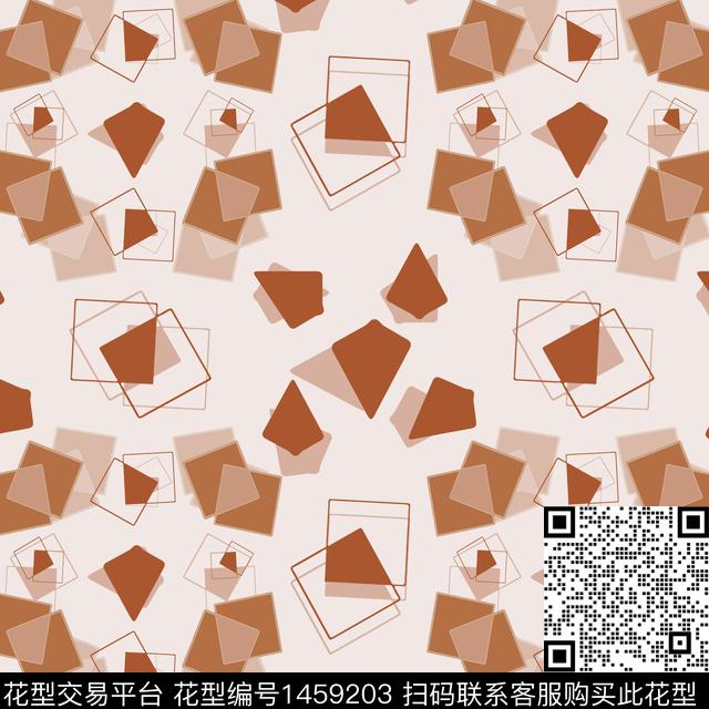 几何线条大牌风传统印花华亿平台下载（图片编号: 1459203） - 瓦栏（Walan）