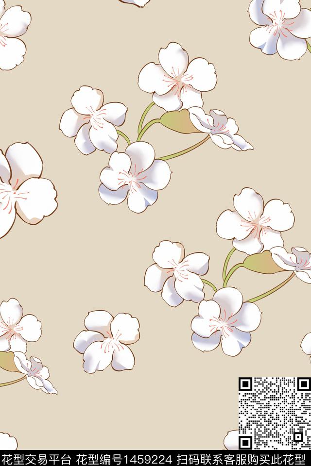 花卉热带华亿平台小碎花数码印花华亿平台下载（图片编号: 1459224） - 瓦栏（Walan）