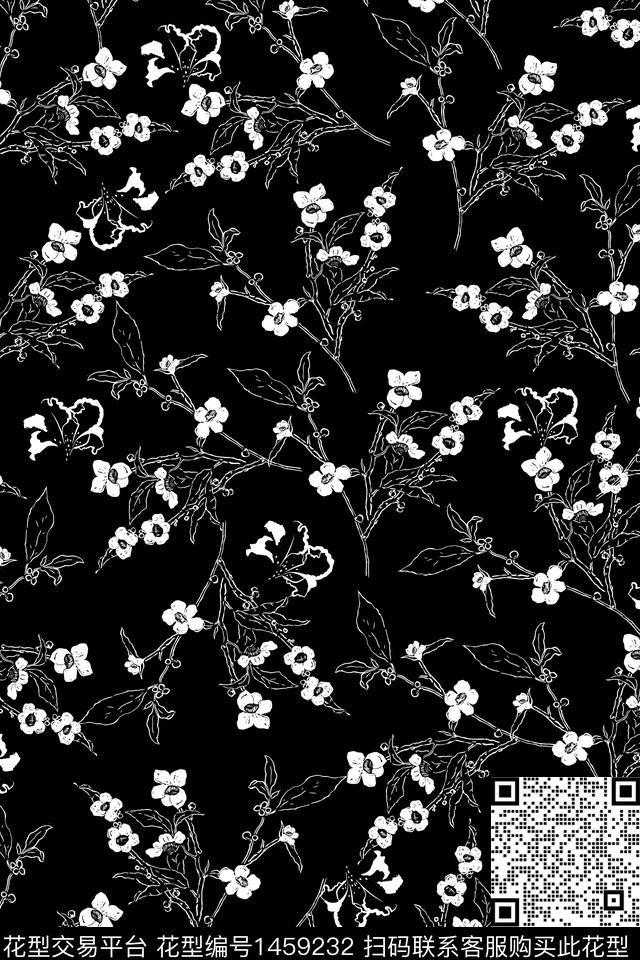 女装花卉大牌风数码印花华亿平台下载（图片编号: 1459232） - 瓦栏（Walan）