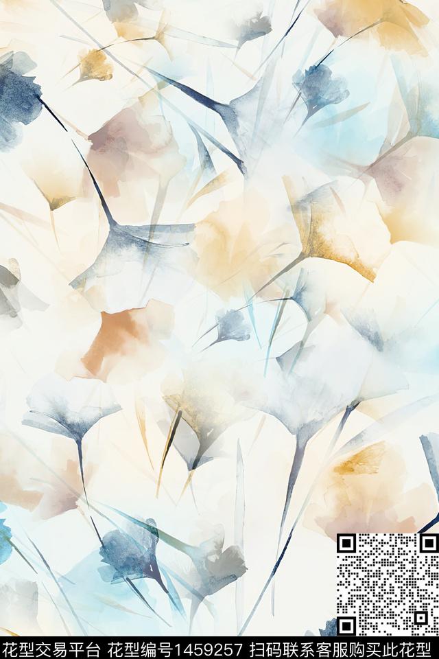 绿植树叶年轻女性大牌风数码印花华亿平台下载（图片编号: 1459257） - 瓦栏（Walan）