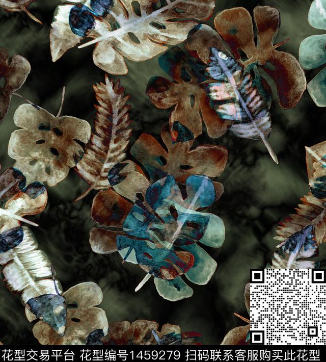 男装满版花格子字母数码印花华亿平台下载（图片编号: 1459279） - 瓦栏（Walan）