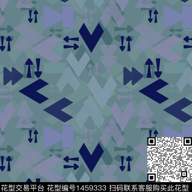 几何大牌风箭头传统印花华亿平台下载（图片编号: 1459333） - 瓦栏（Walan）