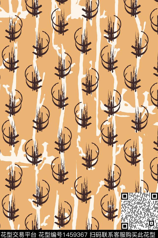 几何大牌风抽象数码印花华亿平台下载（图片编号: 1459367） - 瓦栏（Walan）