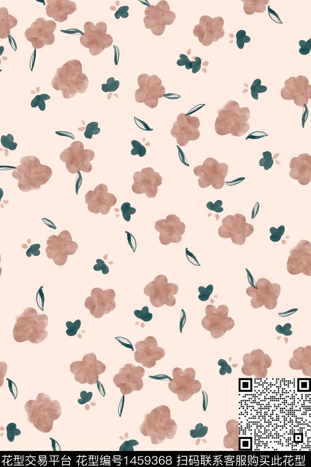 小清新抽象小碎花数码印花华亿平台下载（图片编号: 1459368） - 瓦栏（Walan）