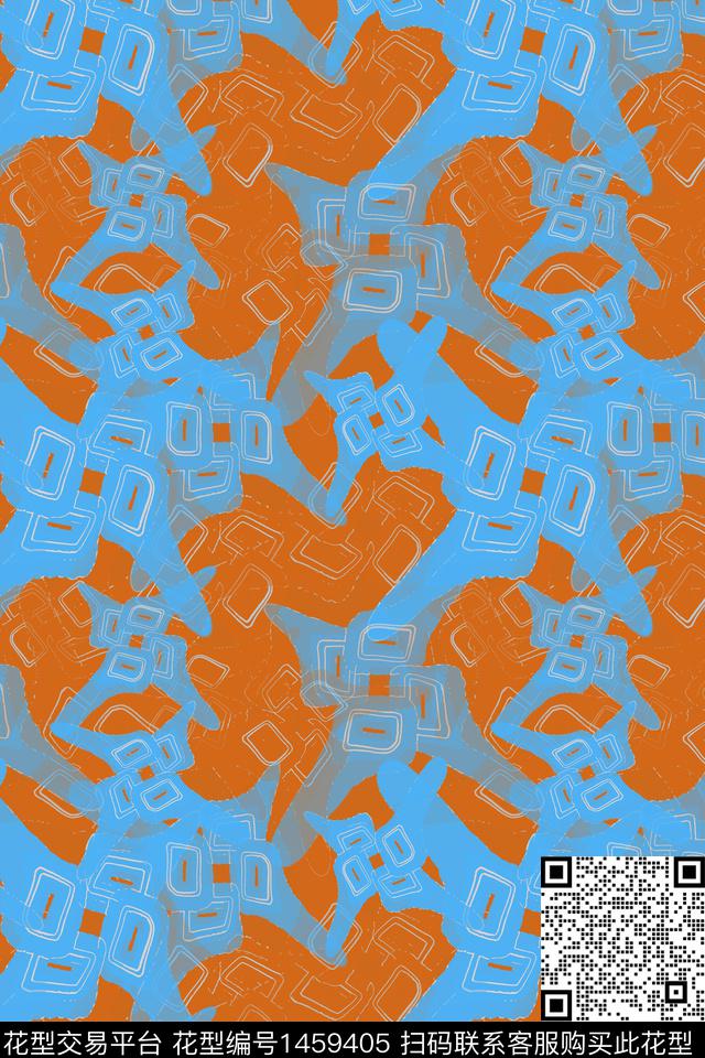 迷彩大牌风抽象数码印花华亿平台下载（图片编号: 1459405） - 瓦栏（Walan）