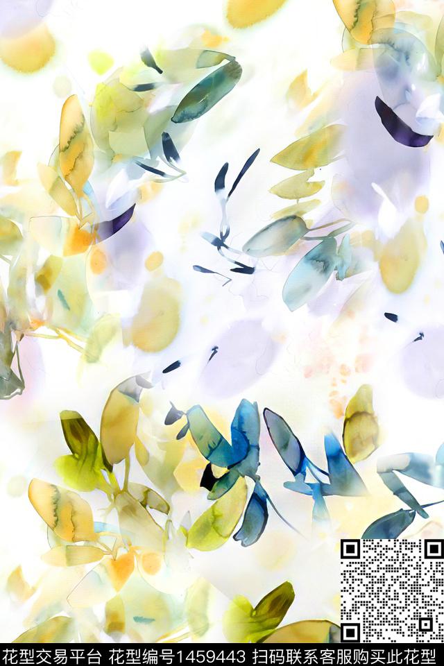 肌理小清新抽象数码印花华亿平台下载（图片编号: 1459443） - 瓦栏（Walan）