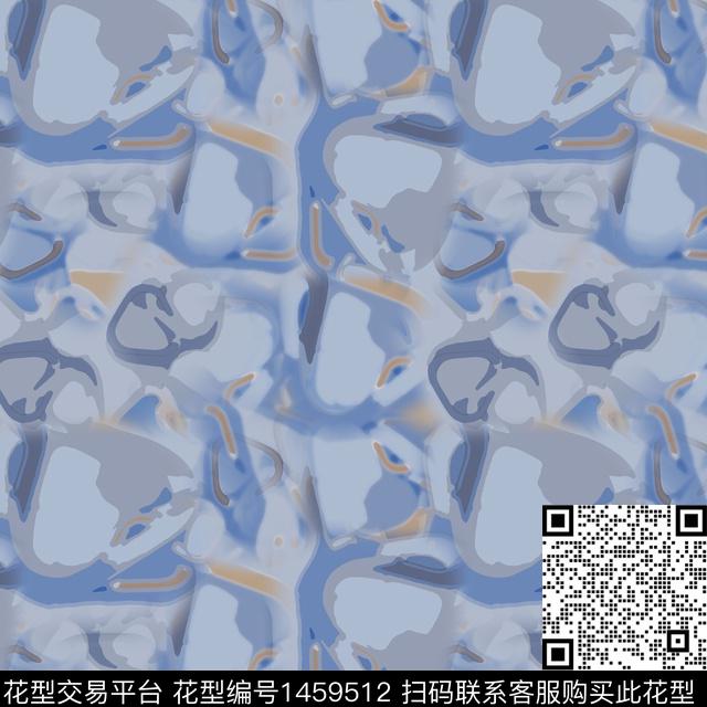 抽象肌理图案数码印花华亿平台下载（图片编号: 1459512） - 瓦栏（Walan）