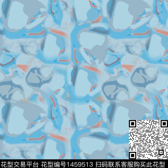 迷彩大牌风抽象数码印花华亿平台下载（图片编号: 1459513） - 瓦栏（Walan）