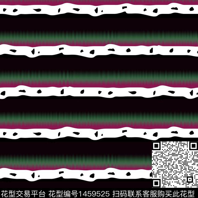 肌理迷幻条纹数码印花华亿平台下载（图片编号: 1459525） - 瓦栏（Walan）