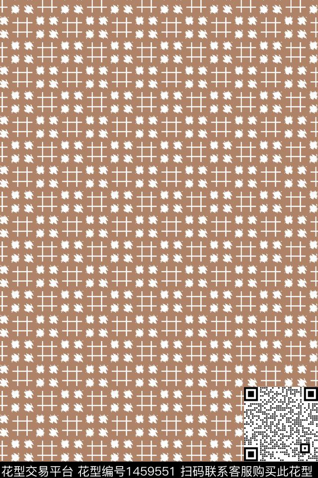 几何格子大牌风传统印花华亿平台下载（图片编号: 1459551） - 瓦栏（Walan）