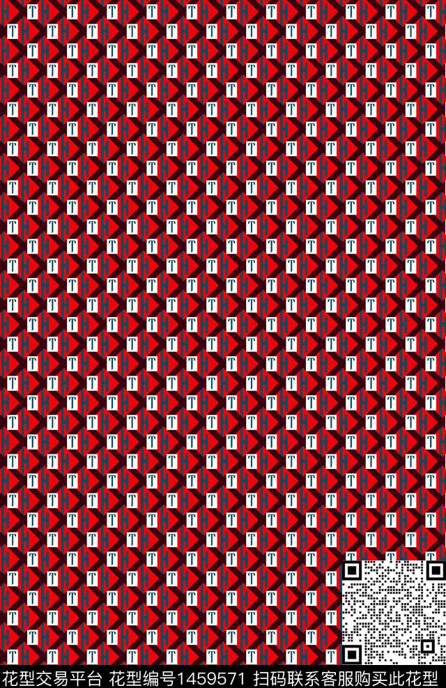 几何大牌风小碎花传统印花华亿平台下载（图片编号: 1459571） - 瓦栏（Walan）