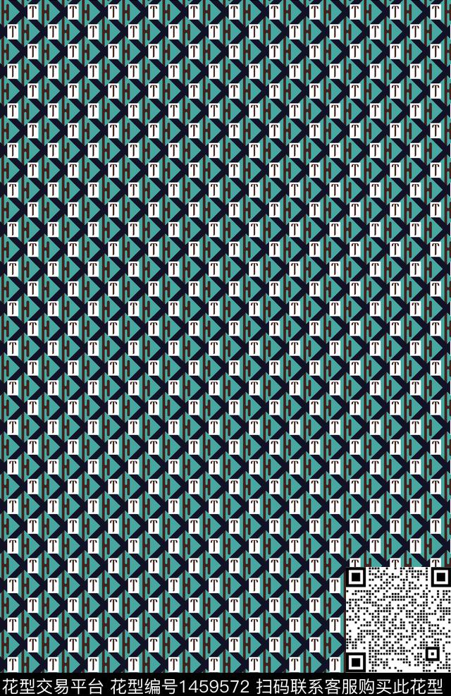 几何大牌风小碎花传统印花华亿平台下载（图片编号: 1459572） - 瓦栏（Walan）