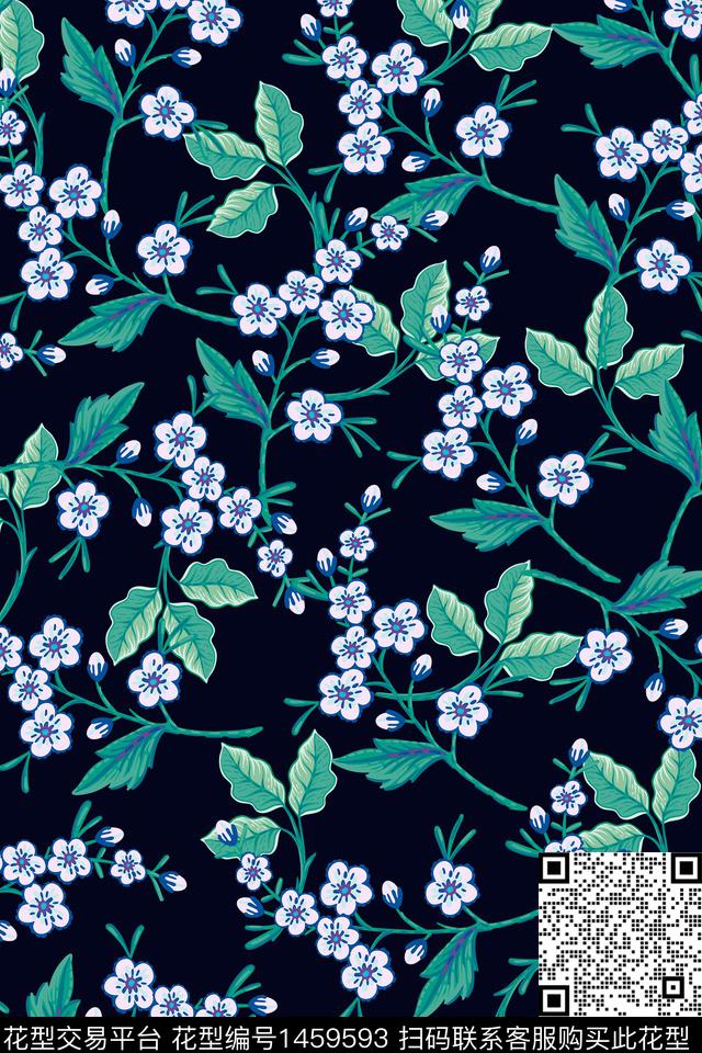 女装花卉大牌风数码印花华亿平台下载（图片编号: 1459593） - 瓦栏（Walan）