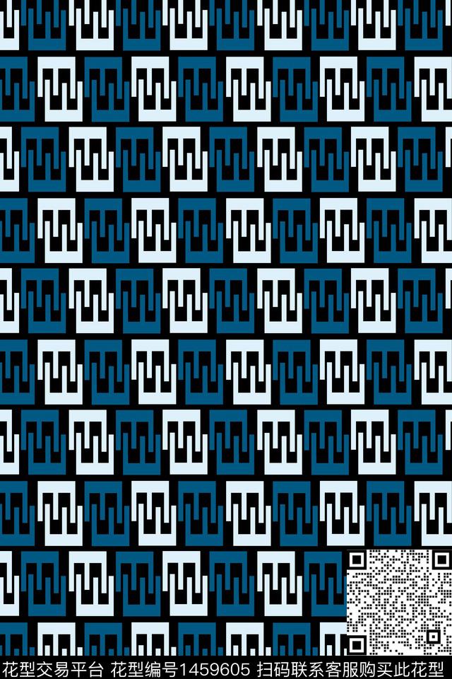 男装满版花字母几何数码印花华亿平台下载（图片编号: 1459605） - 瓦栏（Walan）