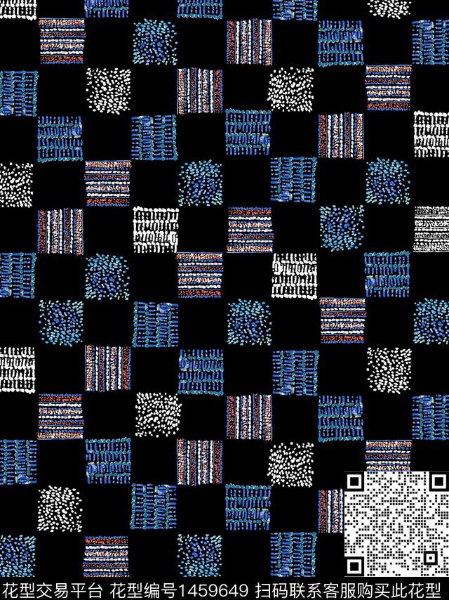 几何格子数码华亿平台数码印花华亿平台下载（图片编号: 1459649） - 瓦栏（Walan）