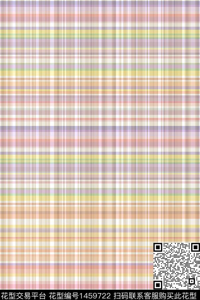 几何线条大牌风数码印花华亿平台下载（图片编号: 1459722） - 瓦栏（Walan）