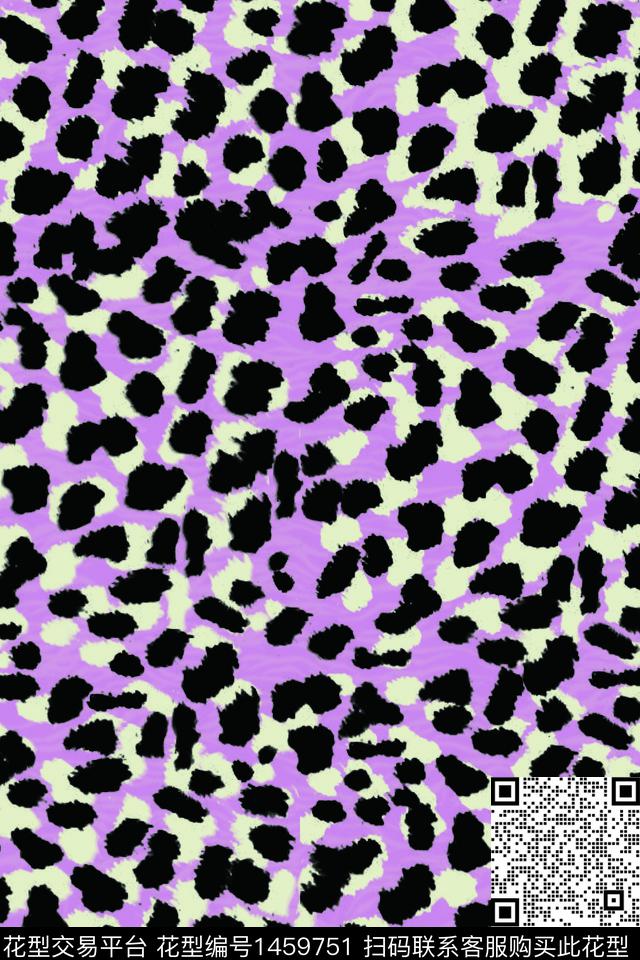 豹纹大牌风数码印花华亿平台下载（图片编号: 1459751） - 瓦栏（Walan）