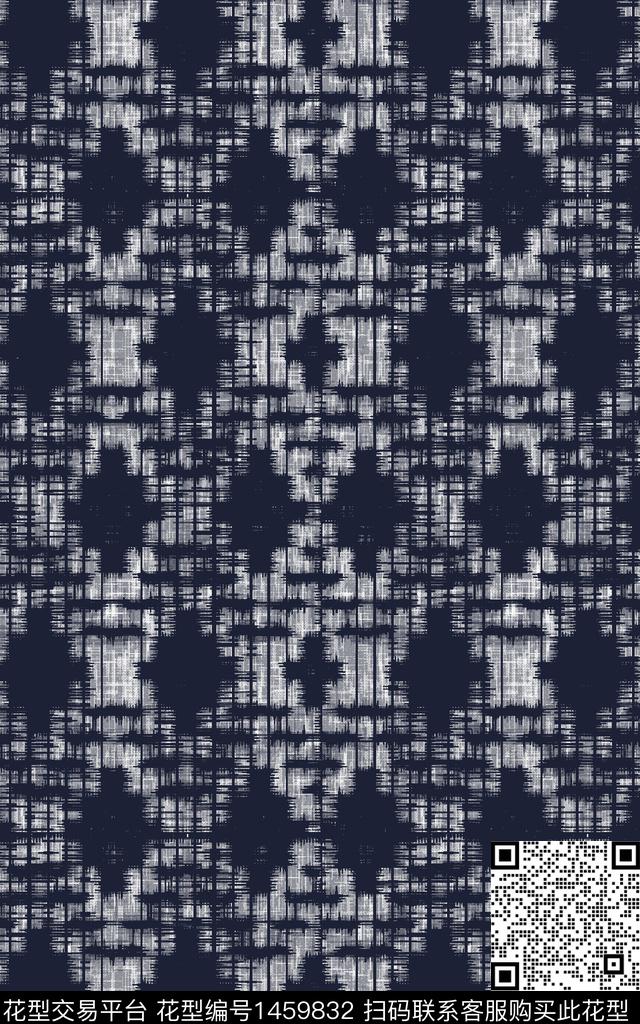 几何肌理扎染华亿平台传统印花华亿平台下载（图片编号: 1459832） - 瓦栏（Walan）