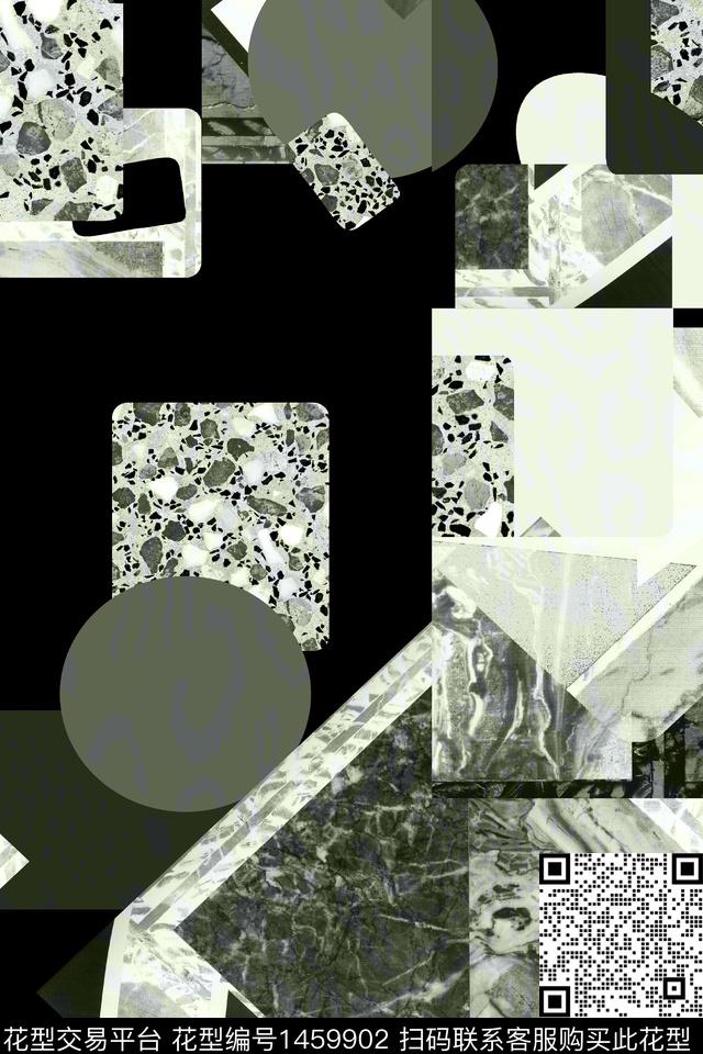 男装满版花字母格子数码印花华亿平台下载（图片编号: 1459902） - 瓦栏（Walan）