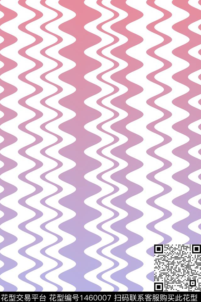 几何线条抽象传统印花华亿平台下载（图片编号: 1460007） - 瓦栏（Walan）