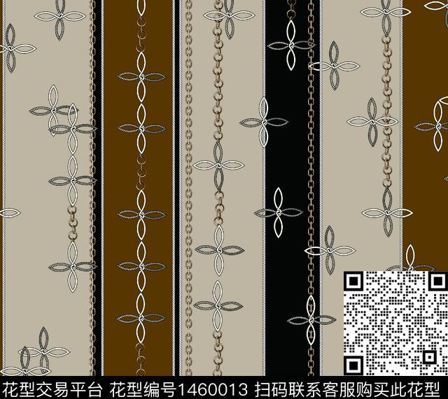 连衣裙女装链条数码印花华亿平台下载（图片编号: 1460013） - 瓦栏（Walan）