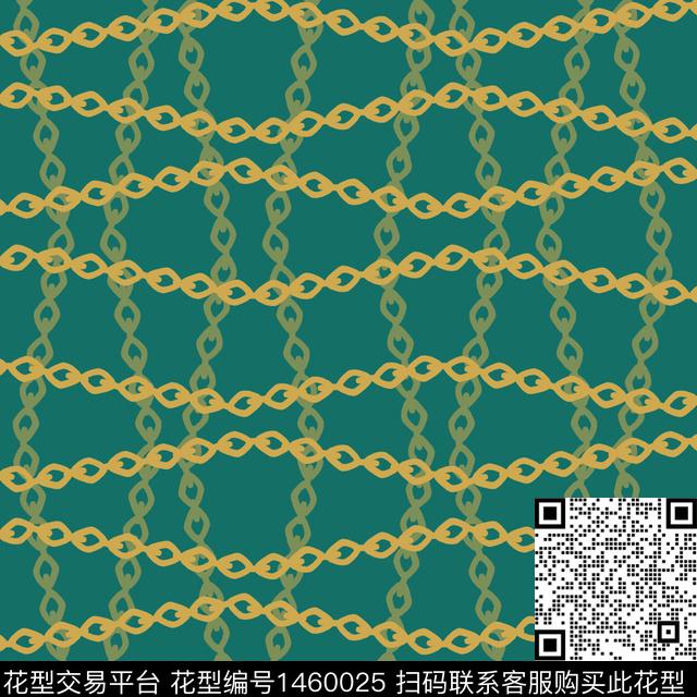 格子链条大牌风传统印花华亿平台下载（图片编号: 1460025） - 瓦栏（Walan）