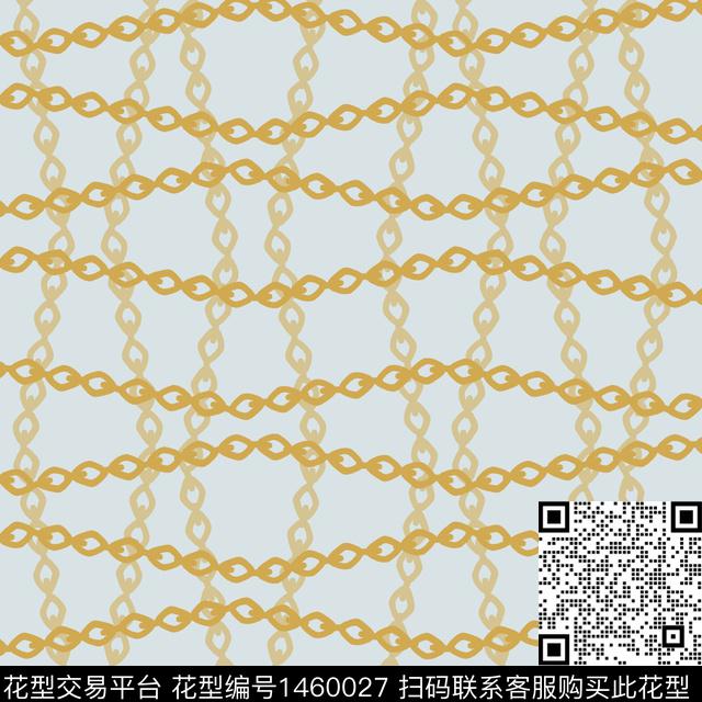 格子链条大牌风传统印花华亿平台下载（图片编号: 1460027） - 瓦栏（Walan）