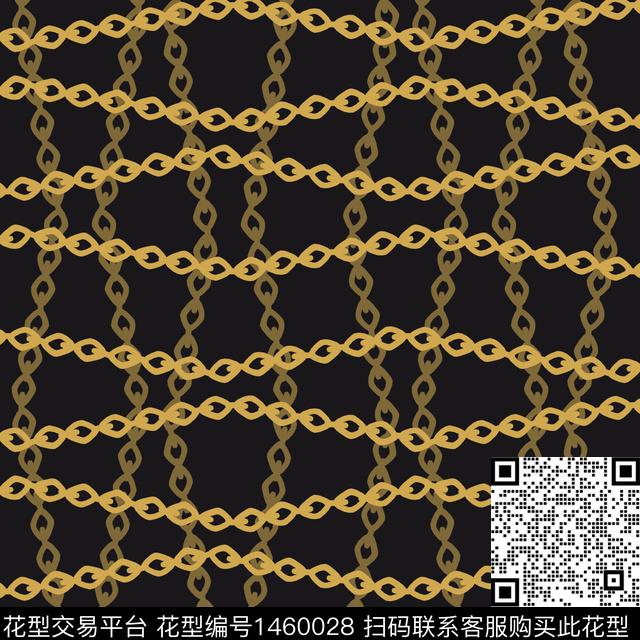 格子链条大牌风传统印花华亿平台下载（图片编号: 1460028） - 瓦栏（Walan）