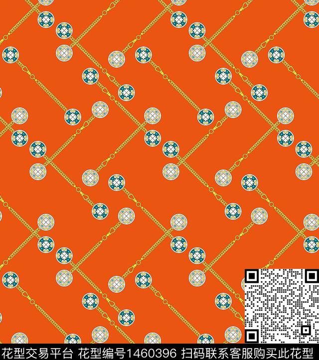 连衣裙链条女装数码印花华亿平台下载（图片编号: 1460396） - 瓦栏（Walan）