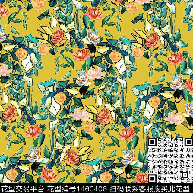 大牌风小碎花2022春夏数码印花华亿平台下载（图片编号: 1460406） - 瓦栏（Walan）