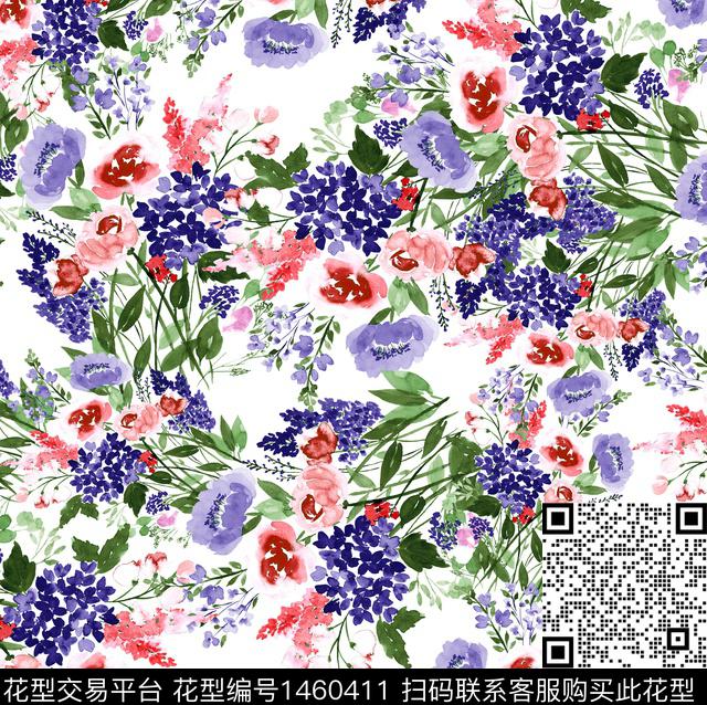 大牌风小碎花2022春夏数码印花华亿平台下载（图片编号: 1460411） - 瓦栏（Walan）