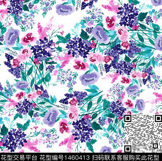 大牌风小碎花2022春夏数码印花华亿平台下载（图片编号: 1460413） - 瓦栏（Walan）