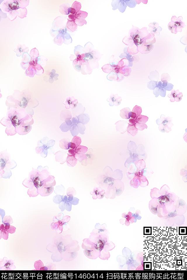 水彩绿植树叶大牌风数码印花华亿平台下载（图片编号: 1460414） - 瓦栏（Walan）