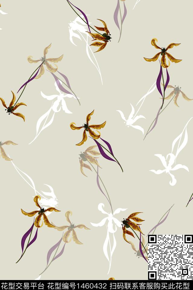 绿植树叶简约大牌风传统印花华亿平台下载（图片编号: 1460432） - 瓦栏（Walan）