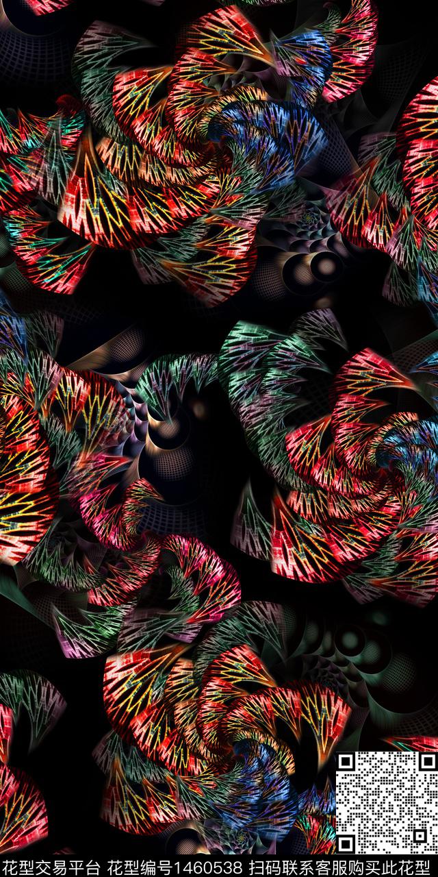 几何民族风大牌风数码印花华亿平台下载（图片编号: 1460538） - 瓦栏（Walan）