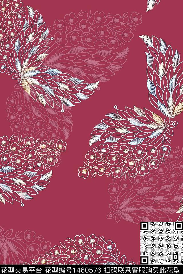 纸印花民族风包金华亿平台数码印花华亿平台下载（图片编号: 1460576） - 瓦栏（Walan）